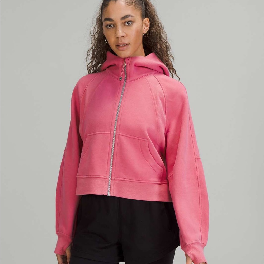 Lululemon Scuba Oversized Full Zip Pink Blossom XS/S